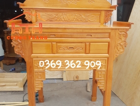 BÀN THỜ GỖ CĂM XE