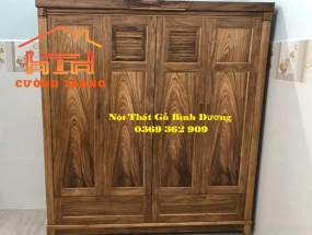TỦ ÁO GỖ HƯƠNG XÁM