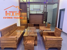 SALON GỖ HƯƠNG XÁM MẪU PHÁO