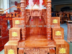 COMBO BÀN THỜ ÔNG ĐỊA GỖ XOAN