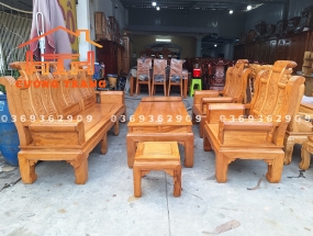 SALON ÂU Á GÕ GÕ ĐỎ 100% CHƯƠNG CUỐN THƯ