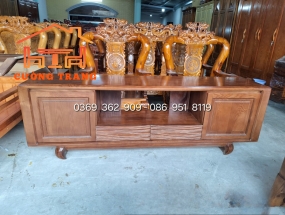 KỆ TV GỖ SỒI MÀU ÓC CHÓ 1M8 