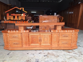 KỆ TV GỖ SỒI NGA 2M