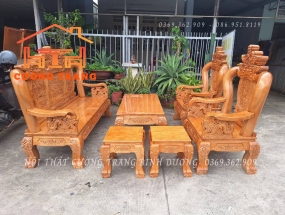 SALON NGHÊ BẢO ĐỈNH GỖ SỒI NGA 100%