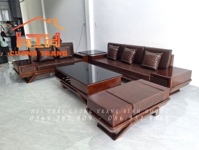 SOFA 2 VĂNG CHÂN THUYỀN GỖ SỒI NGA