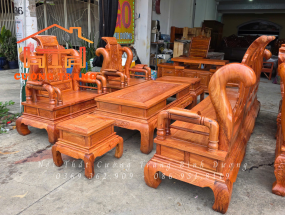 SALON HƯƠNG ĐÁ TẦN THUỶ HOÀNG KHUÔN 4 VÁN 2 SIÊU DÀY