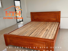 GIƯỜNG NGỦ GỖ XOAN TA 1M6