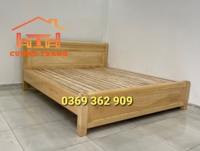 GIƯỜNG NGỦ GỖ SỒI NGA 1M8