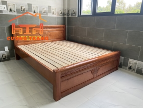 GIƯỜNG NGỦ GỖ XOAN ĐÀO 1M6