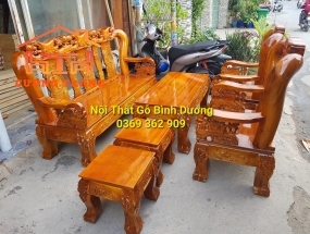 SALON GỖ TRÀM BÔNG VÀNG CỘT 12