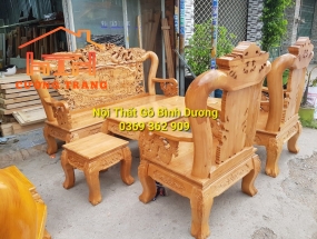 SALON GỖ SỒI NGA RỒNG BÁT TIÊN