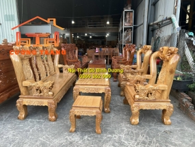  SALON GỖ GÕ ĐỎ QUỐC ĐÀO CỘT 12