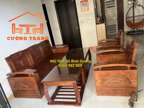 SALON SỒI ĐỐI THÙNG QUẠT MÀU ÓC CHÓ