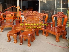 SALON GỖ TRÀM BÔNG VÀNG CỘT 12