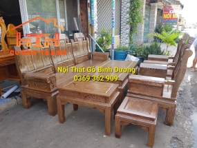 SALON GỖ MUN ĐUÔI CÔNG MẪU ÂU Á