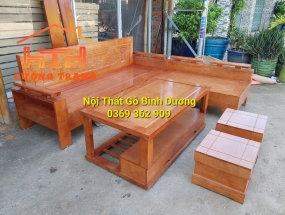 SOFA GÓC NHỎ GỖ SỒI NGA