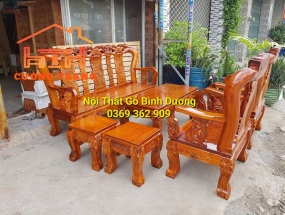 SALON GỖ TRÀM BÔNG VÀNG CỘT 10