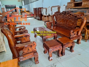 SALON GỖ TRÀM BÔNG VÀNG CỘT 12