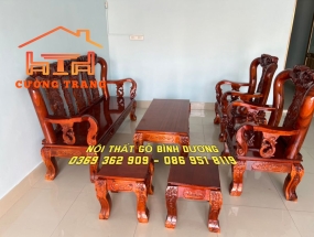 SALON GỖ TRÀM BÔNG VÀNG CỘT 10