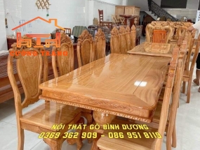 BÀN ĂN GỖ GÕ ĐỎ 100%