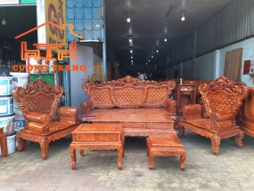 SALON HOÀNG GIA GỖ HƯƠNG ĐÁ 100%