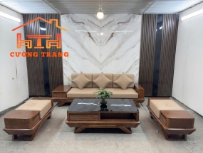 Sofa 1 Văng Chân Thuyền 4 Món