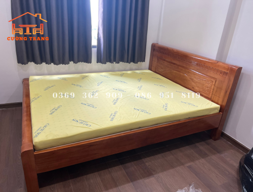 GIƯỜNG NGỦ GỖ XOAN TA 1M6