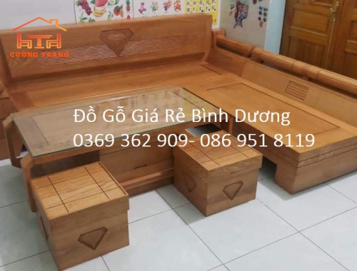 SALON GÓC KIM CƯƠNG GỖ SỒI NGA