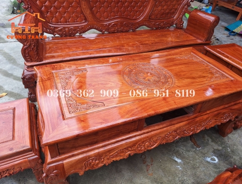 SALON HOÀNG GIA GỖ HƯƠNG ĐÁ 100%