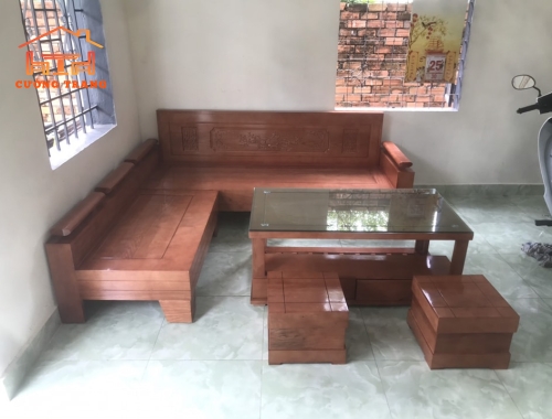SOFA GÓC NHỎ GỖ SỒI NGA
