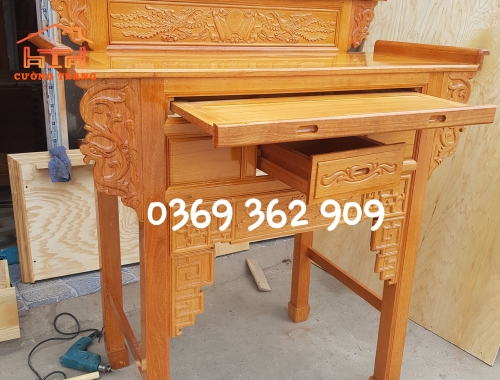 BÀN THỜ GỖ CĂM XE