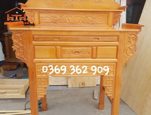 BÀN THỜ GỖ CĂM XE