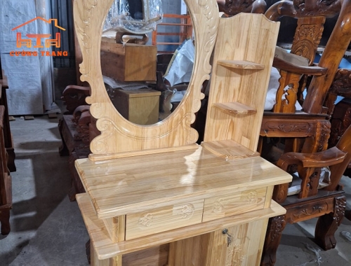 BÀN TRANG ĐIỂM GỖ THÔNG 80