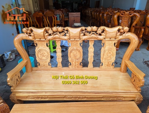 SALON GỖ GÕ ĐỎ CỘT 10