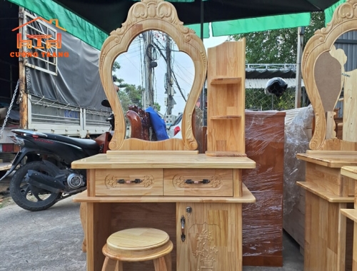 BÀN TRANG ĐIỂM GỖ THÔNG 80
