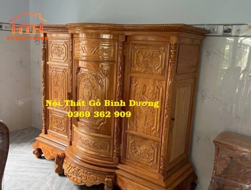 TỦ THỜ GỖ GÕ ĐỎ NGANG 1M47
