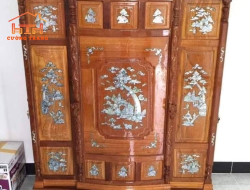 TỦ THỜ CĂM XE 1M27 CẨN TRAI
