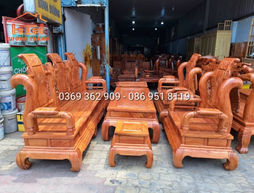 SALON HƯƠNG ĐÁ TẦN THUỶ HOÀNG KHUÔN 4 VÁN 2 SIÊU DÀY