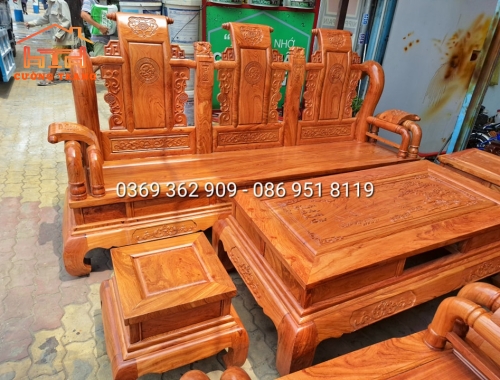 SALON HƯƠNG ĐÁ TẦN THUỶ HOÀNG KHUÔN 4 VÁN 2 SIÊU DÀY