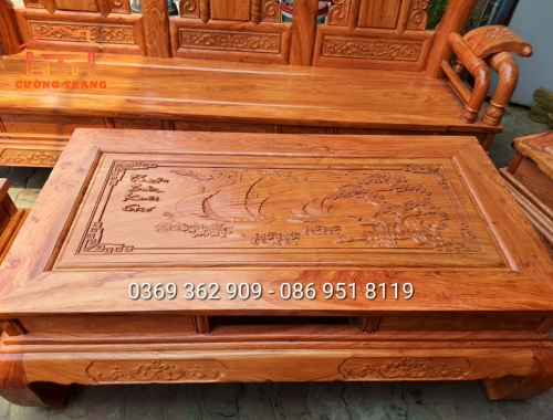 SALON HƯƠNG ĐÁ TẦN THUỶ HOÀNG KHUÔN 4 VÁN 2 SIÊU DÀY