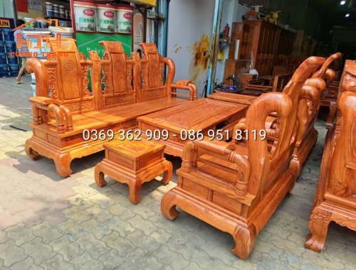 SALON HƯƠNG ĐÁ TẦN THUỶ HOÀNG KHUÔN 4 VÁN 2 SIÊU DÀY