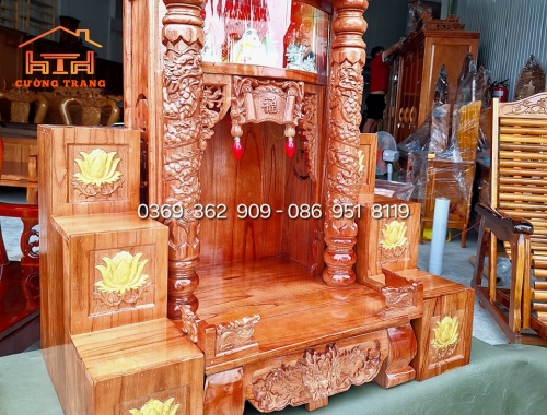 COMBO BÀN THỜ ÔNG ĐỊA GỖ XOAN