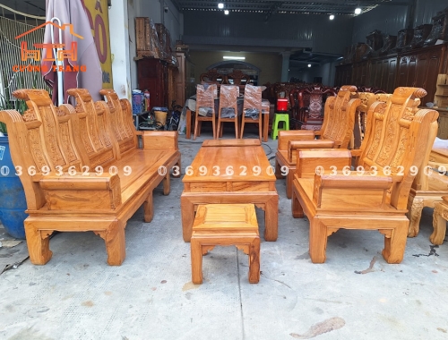 SALON ÂU Á GÕ GÕ ĐỎ 100% CHƯƠNG CUỐN THƯ