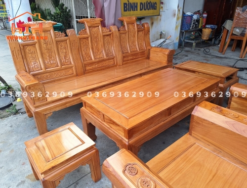 SALON ÂU Á GÕ GÕ ĐỎ 100% CHƯƠNG CUỐN THƯ