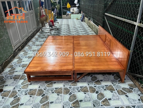 Giường Gấp Gọn Gỗ Tự Nhiên
