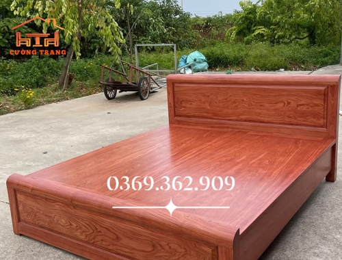 GIƯỜNG HƯƠNG ĐÁ DÁT PHẢN 1m6