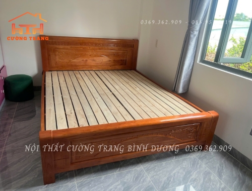 GIƯỜNG NGỦ GỖ XOAN TA 1M6