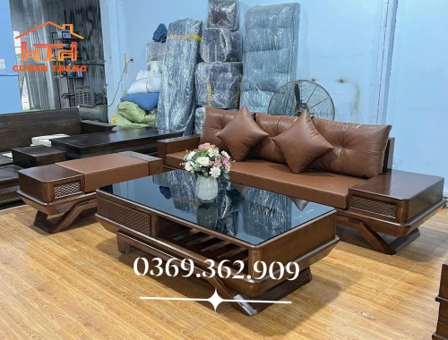 Sofa 1 Văng Chân Thuyền 3 Món