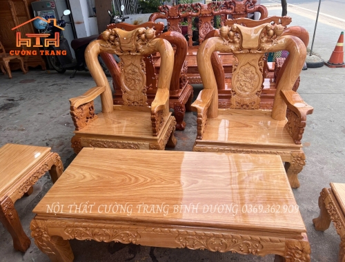 SALON GỖ GÕ ĐỎ CỘT 12