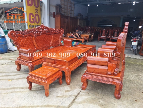 SALON HOÀNG GIA GỖ HƯƠNG ĐÁ 100%